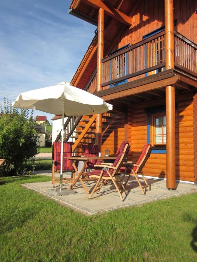 Ferienwohnung Im Blockhaus Rosenkranz Rathmannsdorf Kültér fotó