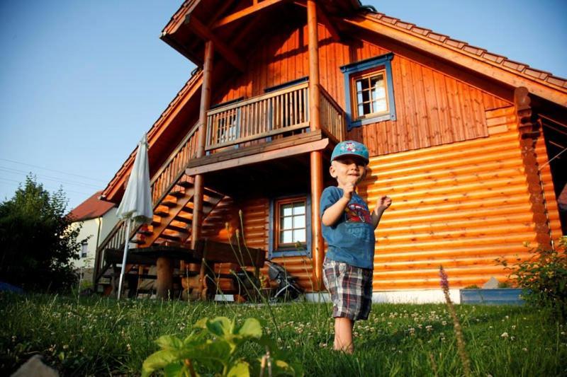Ferienwohnung Im Blockhaus Rosenkranz Rathmannsdorf Kültér fotó