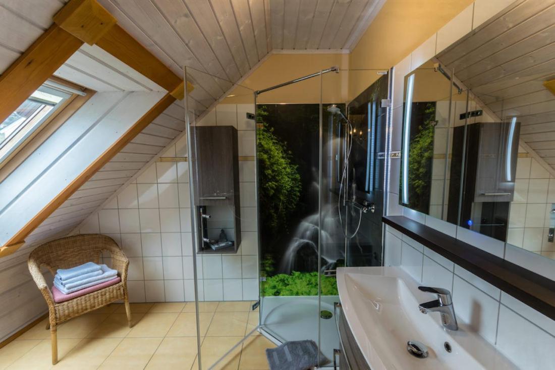 Ferienwohnung Im Blockhaus Rosenkranz Rathmannsdorf Kültér fotó